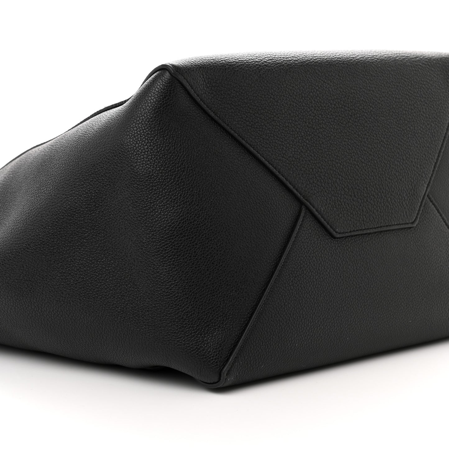 Soft Grained Calfskin Small Belt Cabas Phantom Black