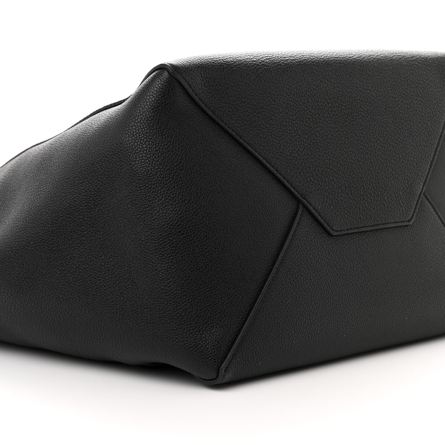 Celine Soft Grained Calfskin Small Belt Cabas Phantom Black 9 of 12