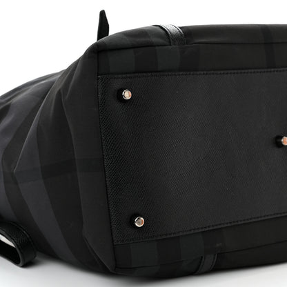 Burberry Nylon House Check Diaper Bag Black 9 of 15