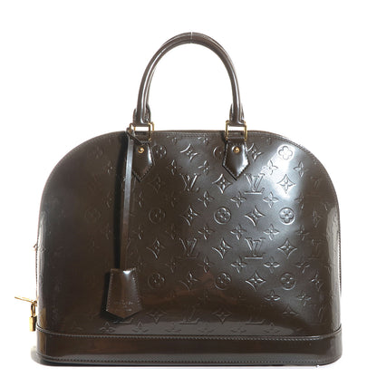 Louis Vuitton Vernis Alma GM Vert Bronze 1 of 7