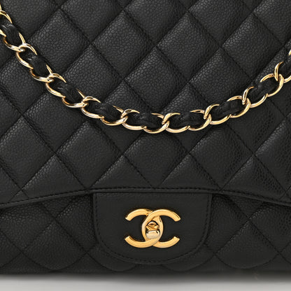 Chanel Caviar Quilted Maxi Single Flap Black 9 of 13