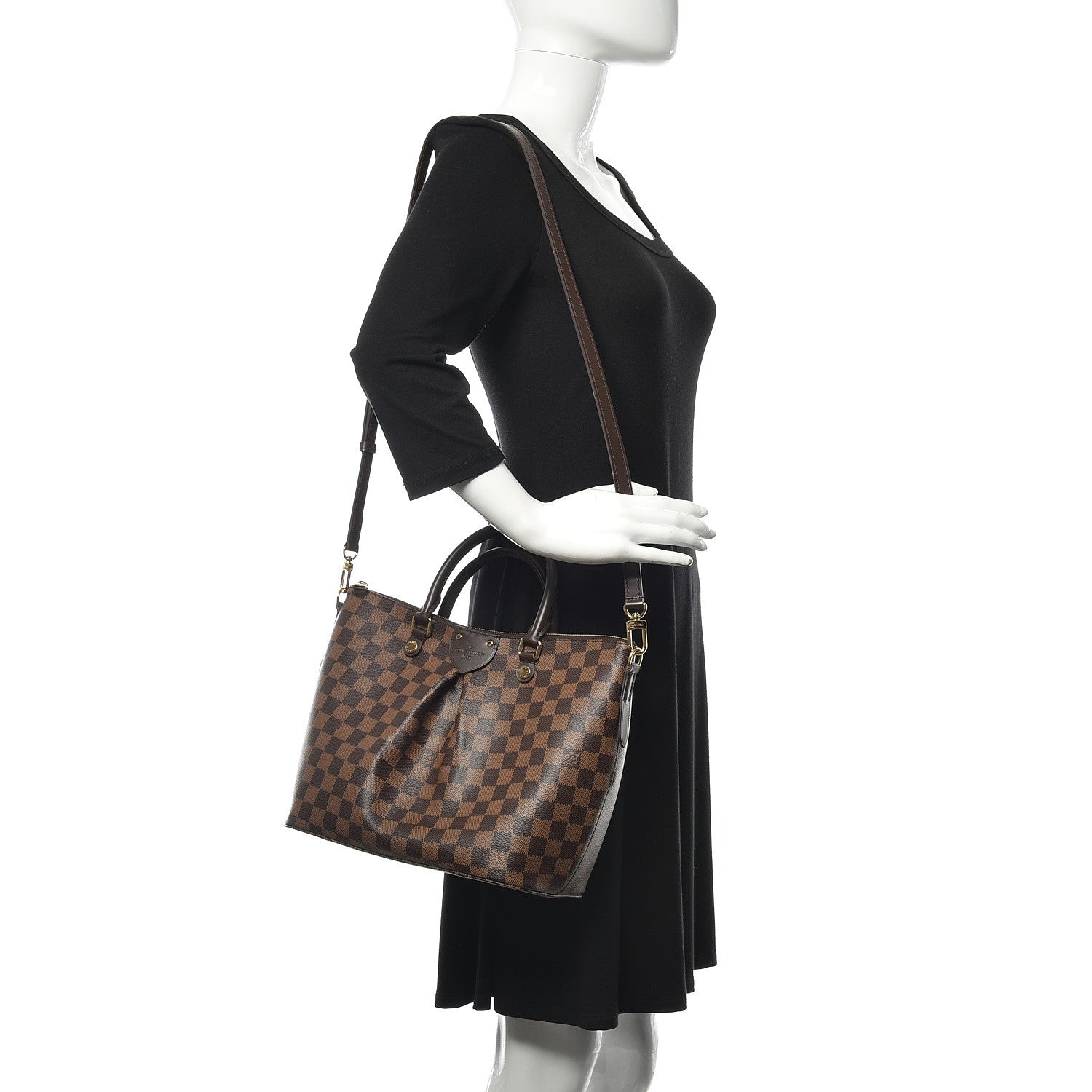Louis Vuitton Damier Ebene Siena MM 2 of 9