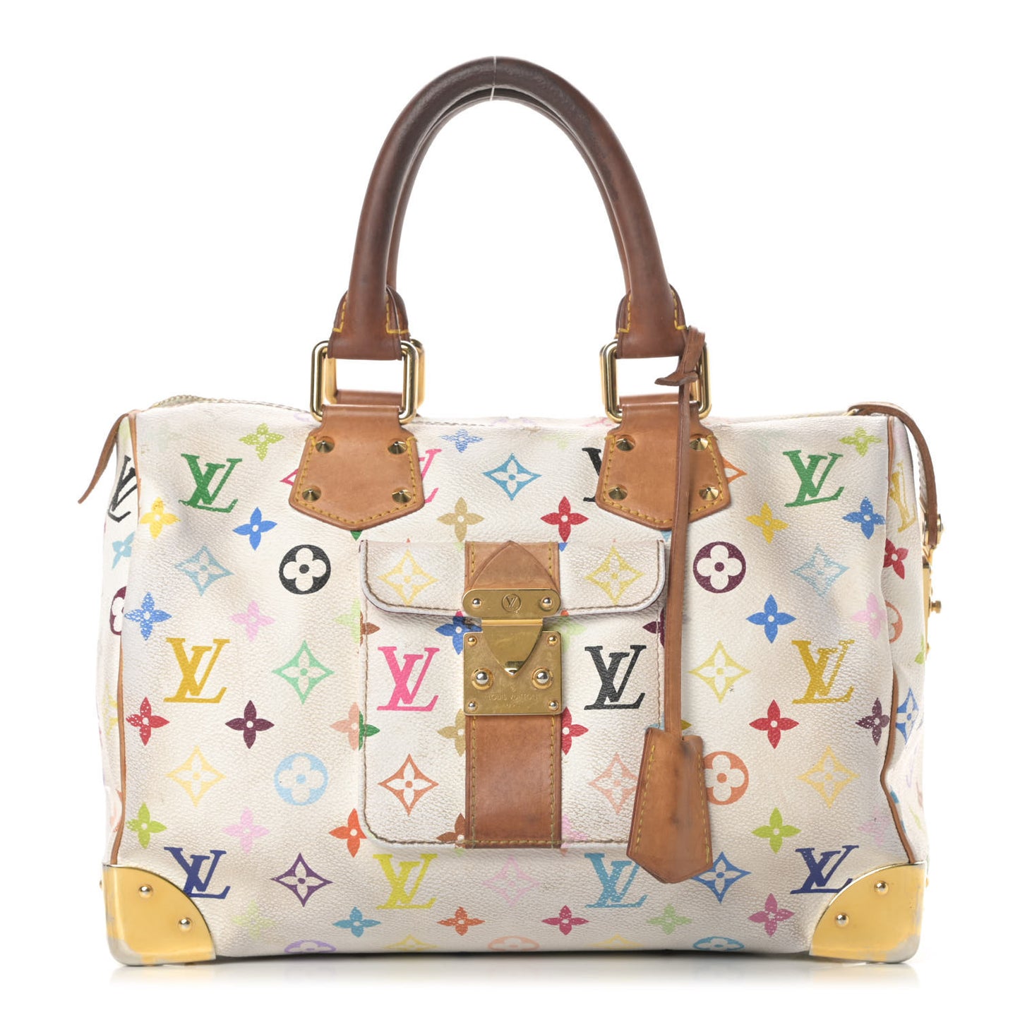 Monogram Multicolor Speedy 30 White