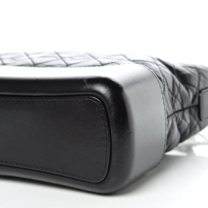 Chanel Aged Calfskin Quilted Medium Gabrielle Hobo Black 6 of 10