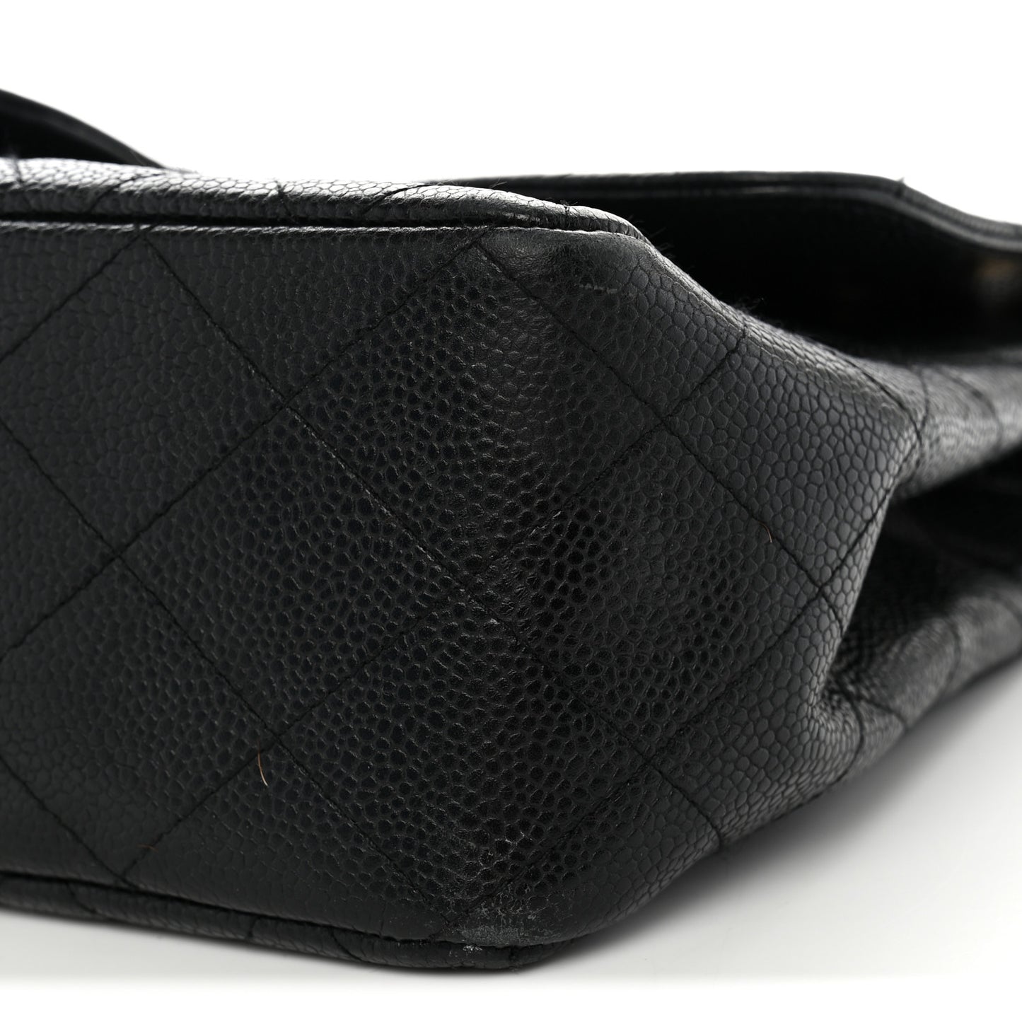 Caviar Quilted Jumbo Single Flap Black