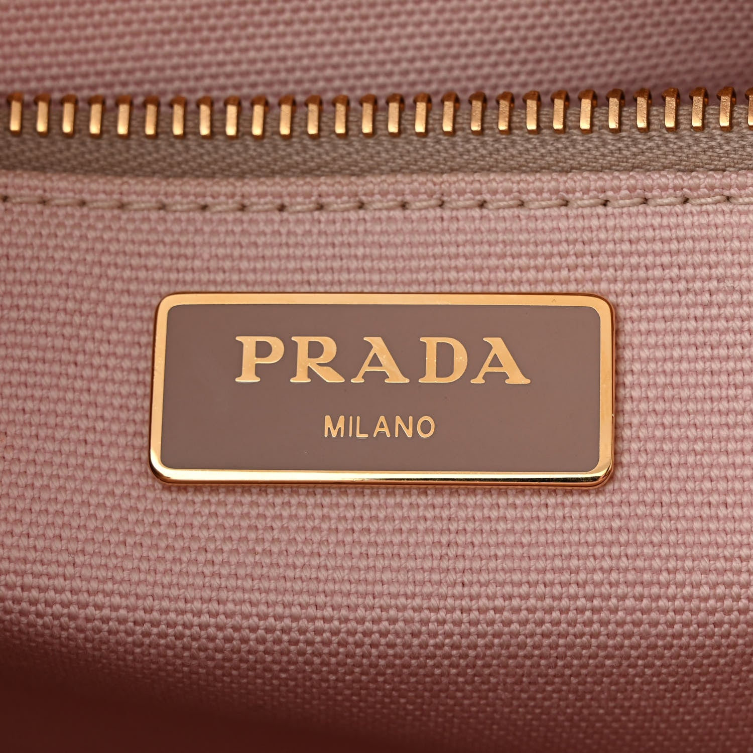 Prada Wicker Canvas Patch Comics Shoulder Bag Pink 6 of 12