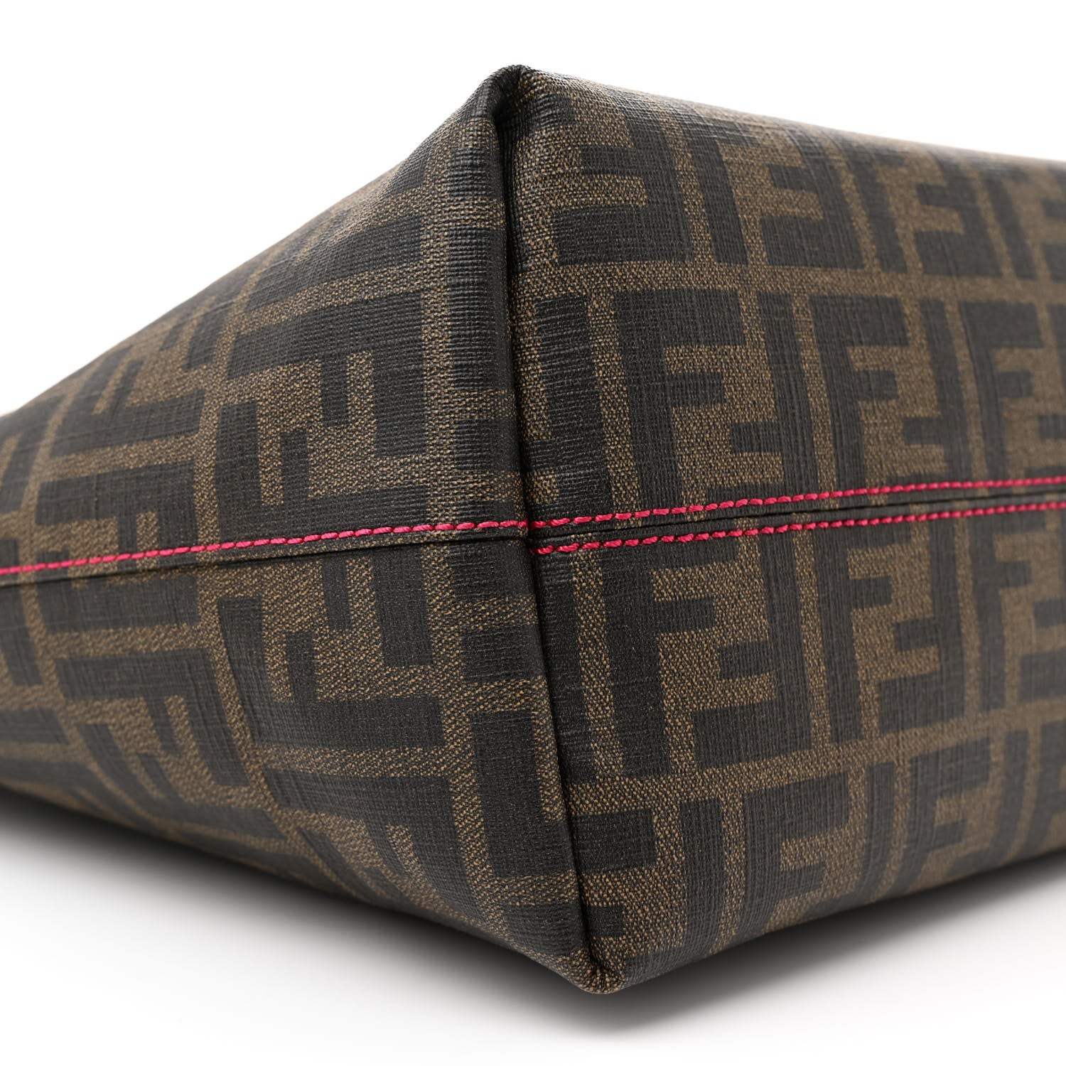 Fendi Zucca Spalmati Medium Roll Tote Tobacco Fuxia 8 of 11