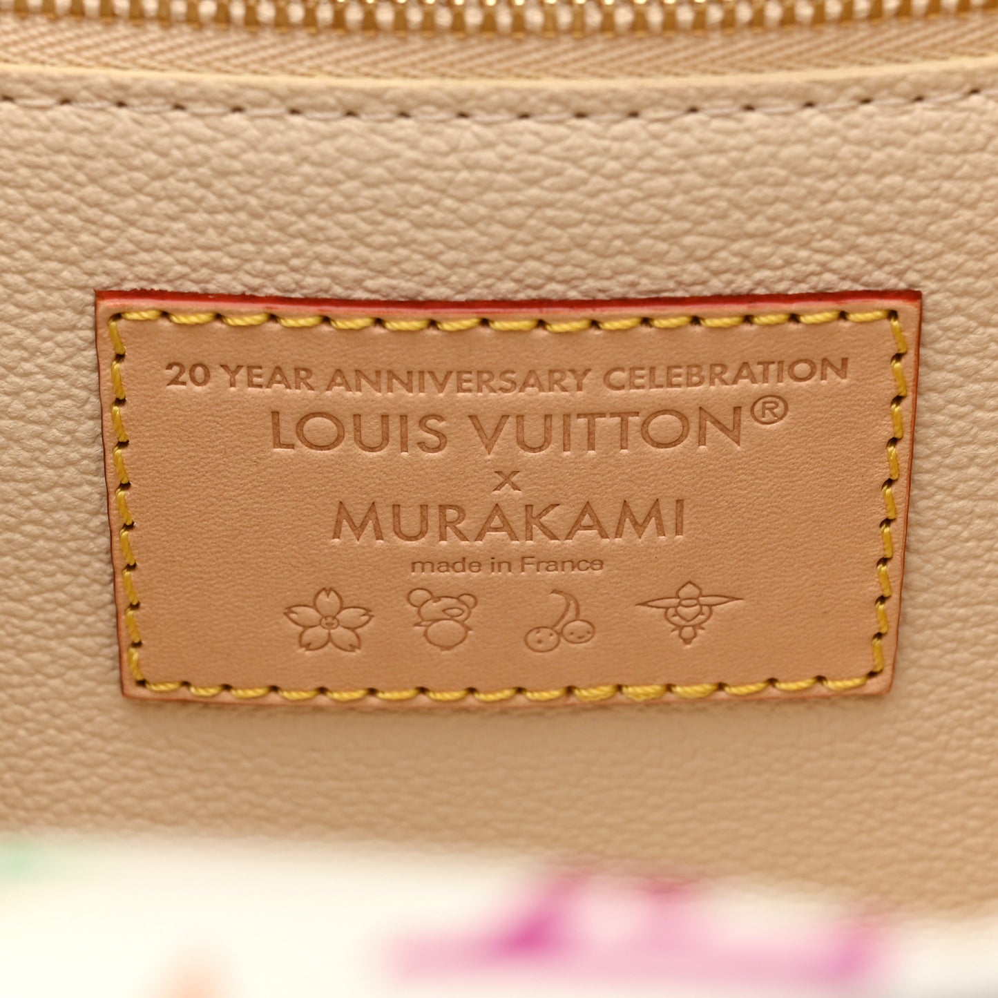 LV x TM Monogram Multicolor Cosmetic Pouch GM White