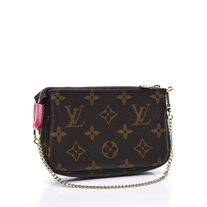 Louis Vuitton Monogram 2020 Christmas Animation Roller Coaster Mini Pochette Accessories Pivoine 2 of 8