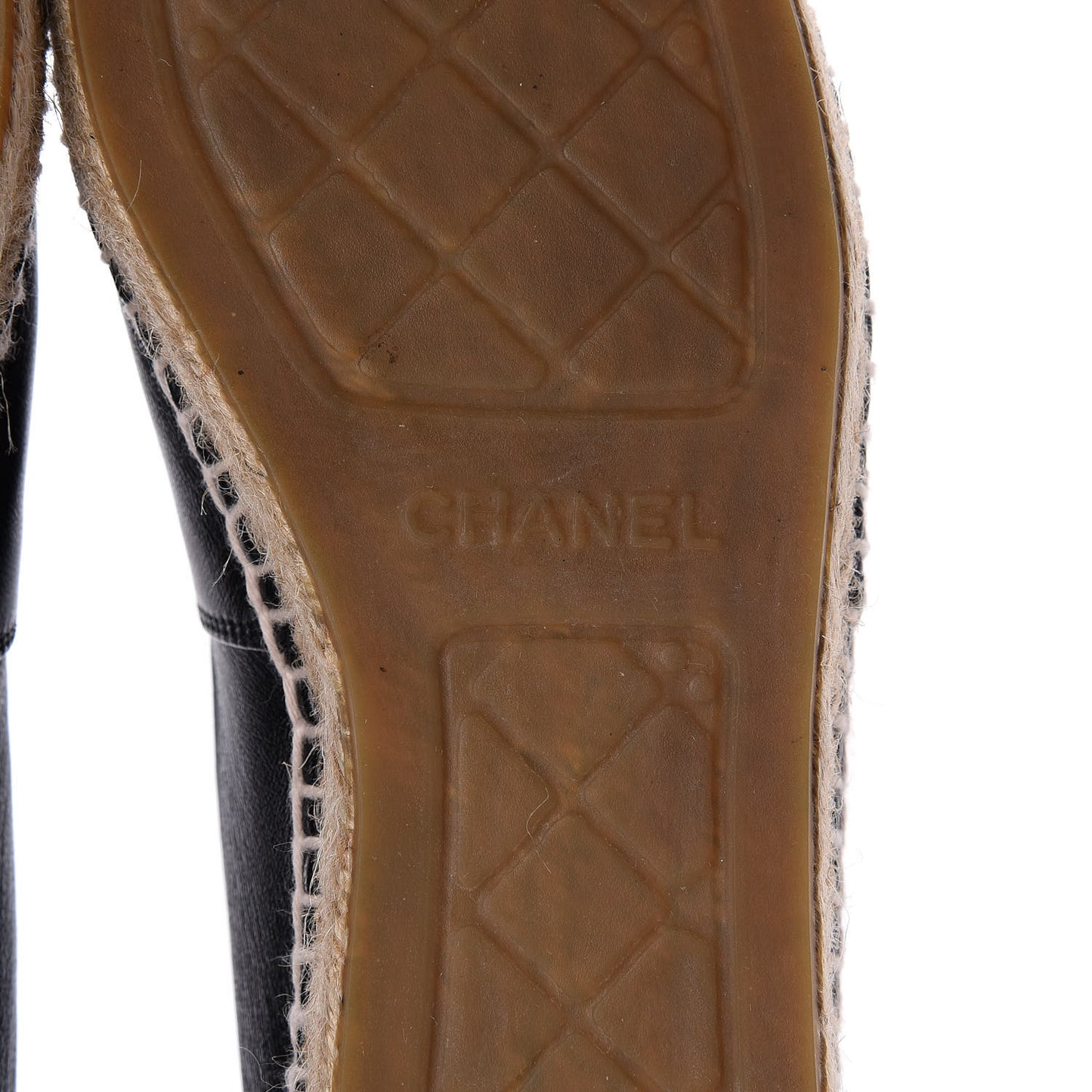 Lambskin CC Espadrilles 38 Black