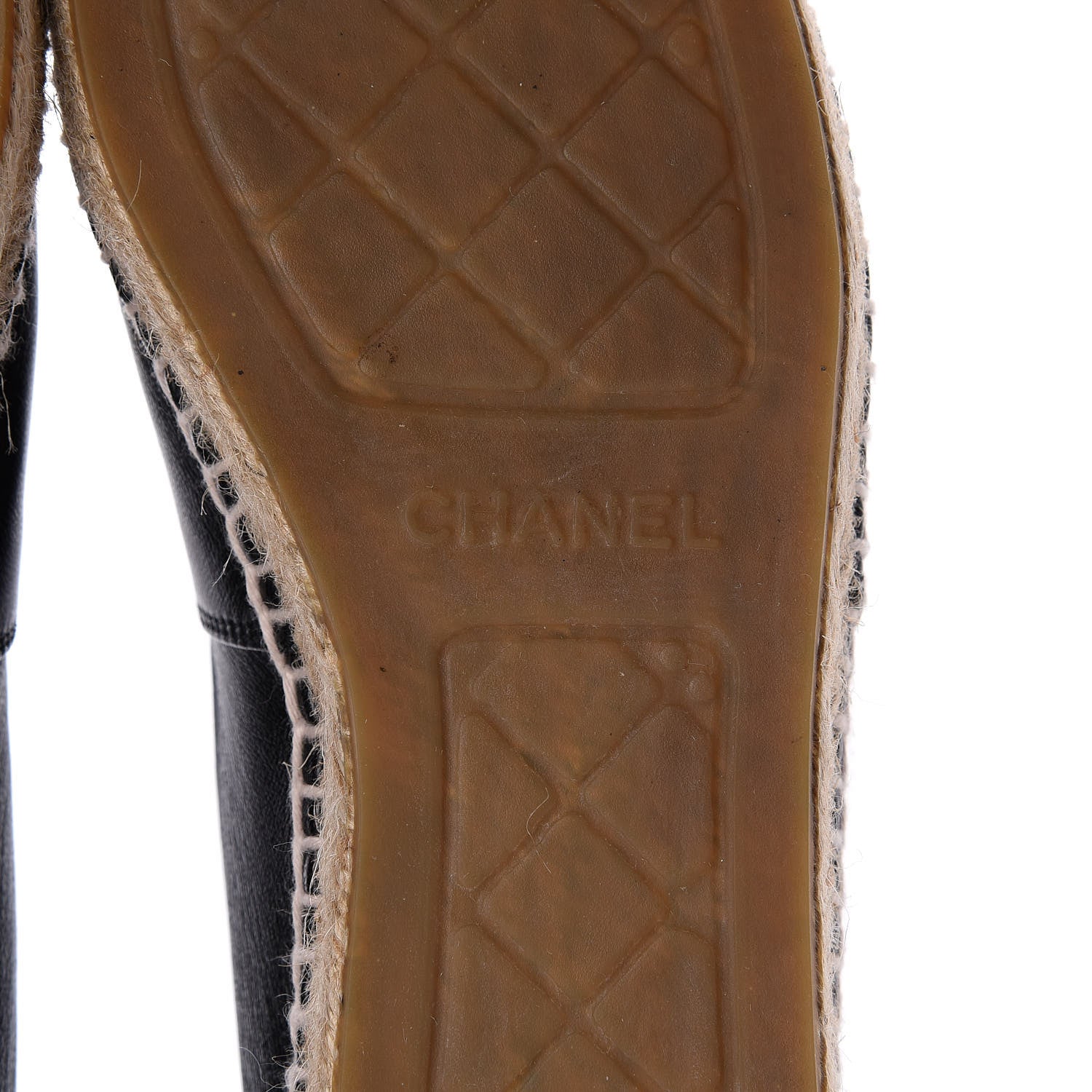 Chanel Lambskin CC Espadrilles 38 Black 10 of 11