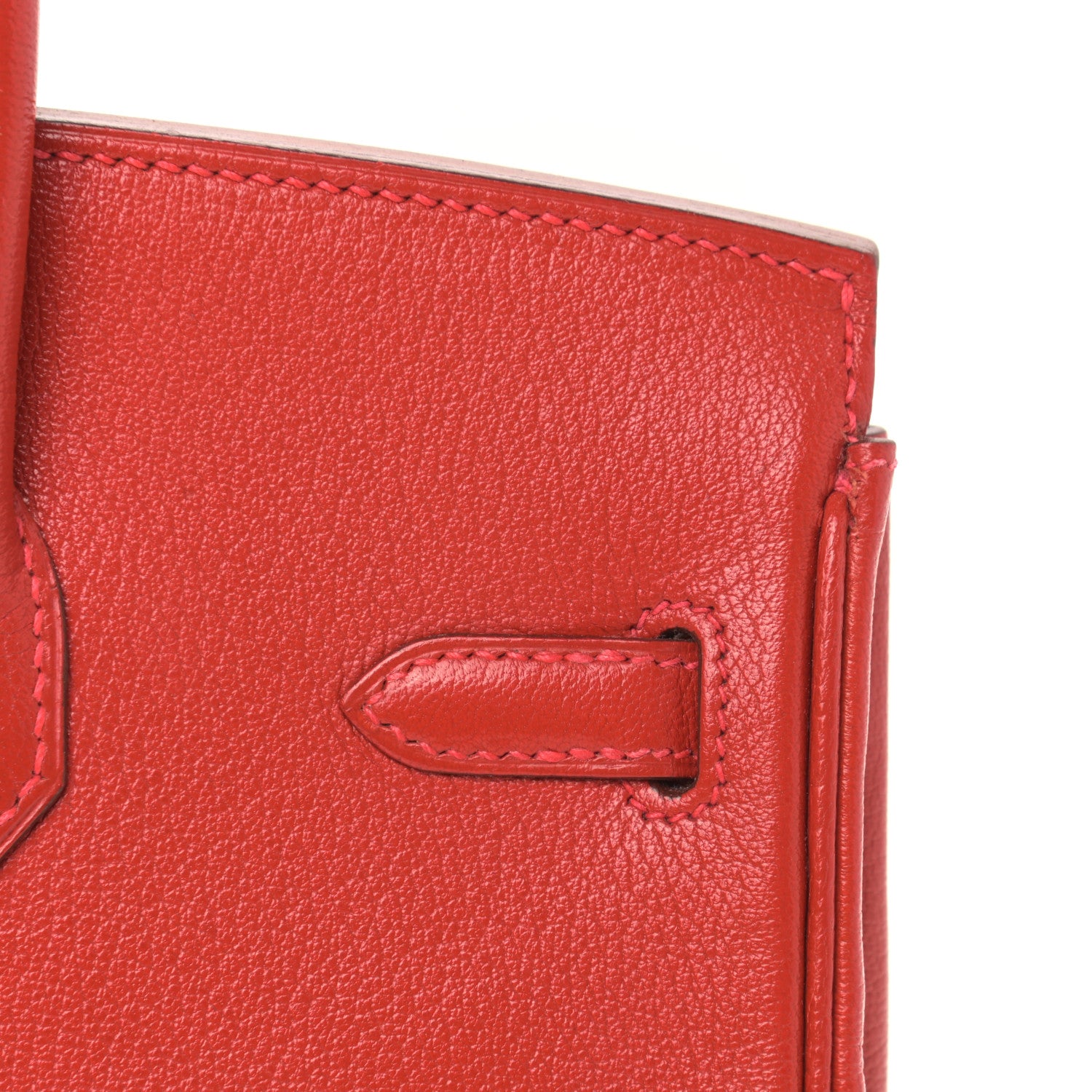 Hermes Chevre Mysore Birkin 25 Rouge Vif 10 of 42