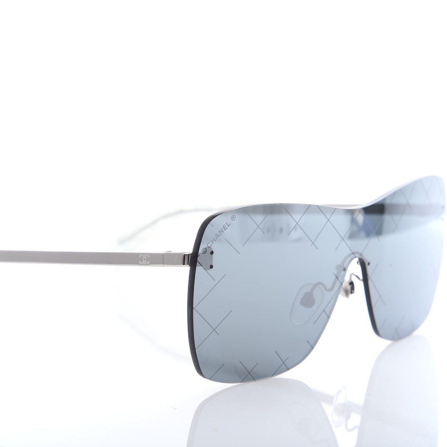 Metal Shield Runway Sunglasses 4215 Metallic Blue