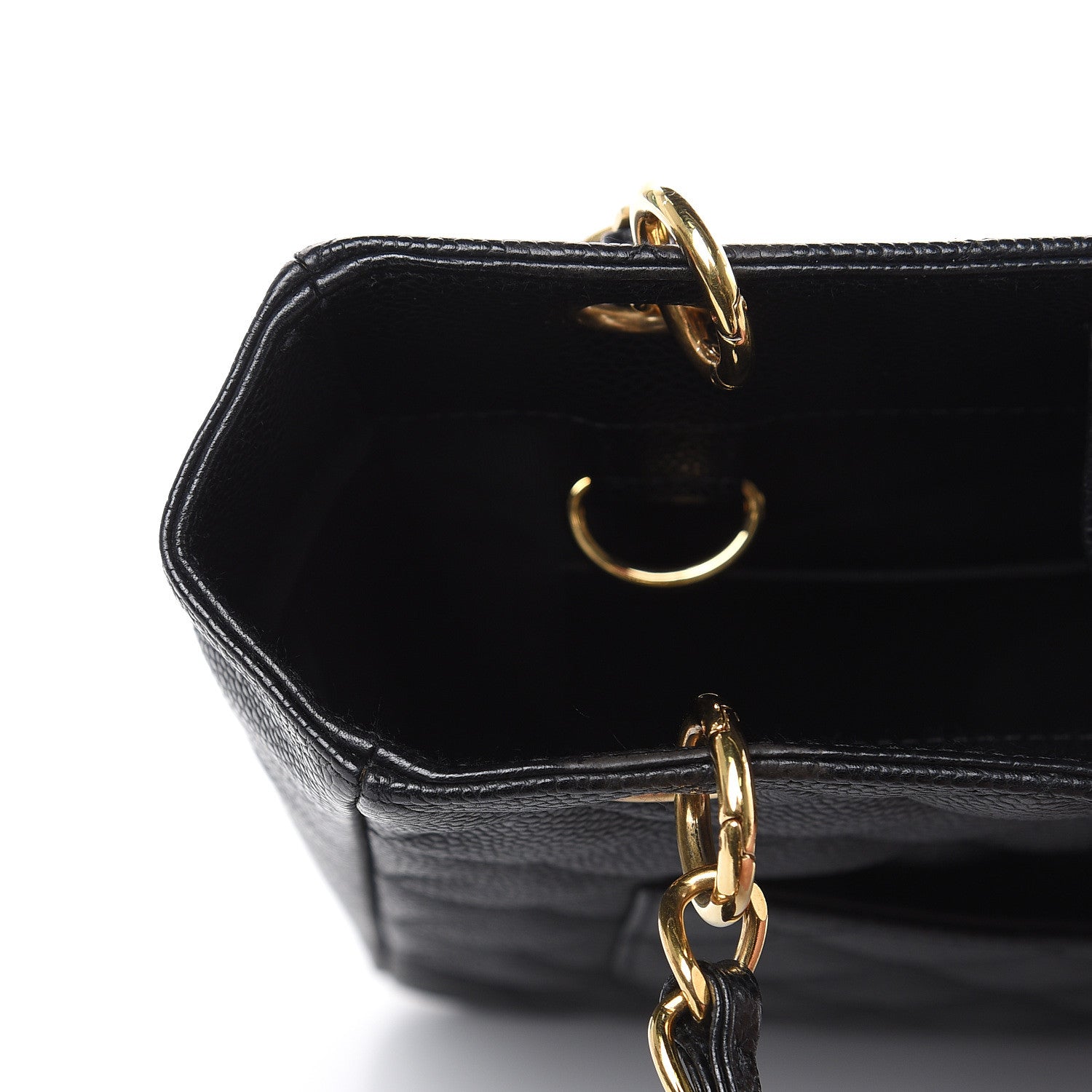 Chanel Caviar Quilted Petit Shopping Tote PST Black 14 of 17