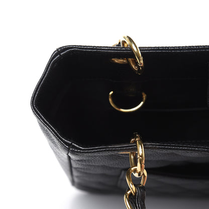 Chanel Caviar Quilted Petit Shopping Tote PST Black 14 of 17