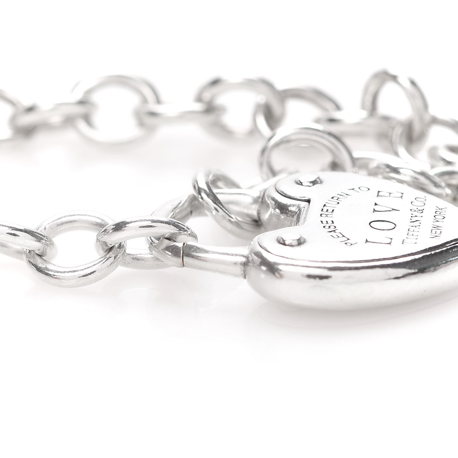 Tiffany Sterling Silver Return to Love Lock Bracelet 4 of 6