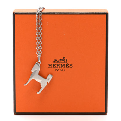 Hermes Palladium Panache Pendant Necklace 8 of 8