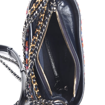 Chanel Tweed Calfskin Small Gabrielle Hobo Navy 6 of 9