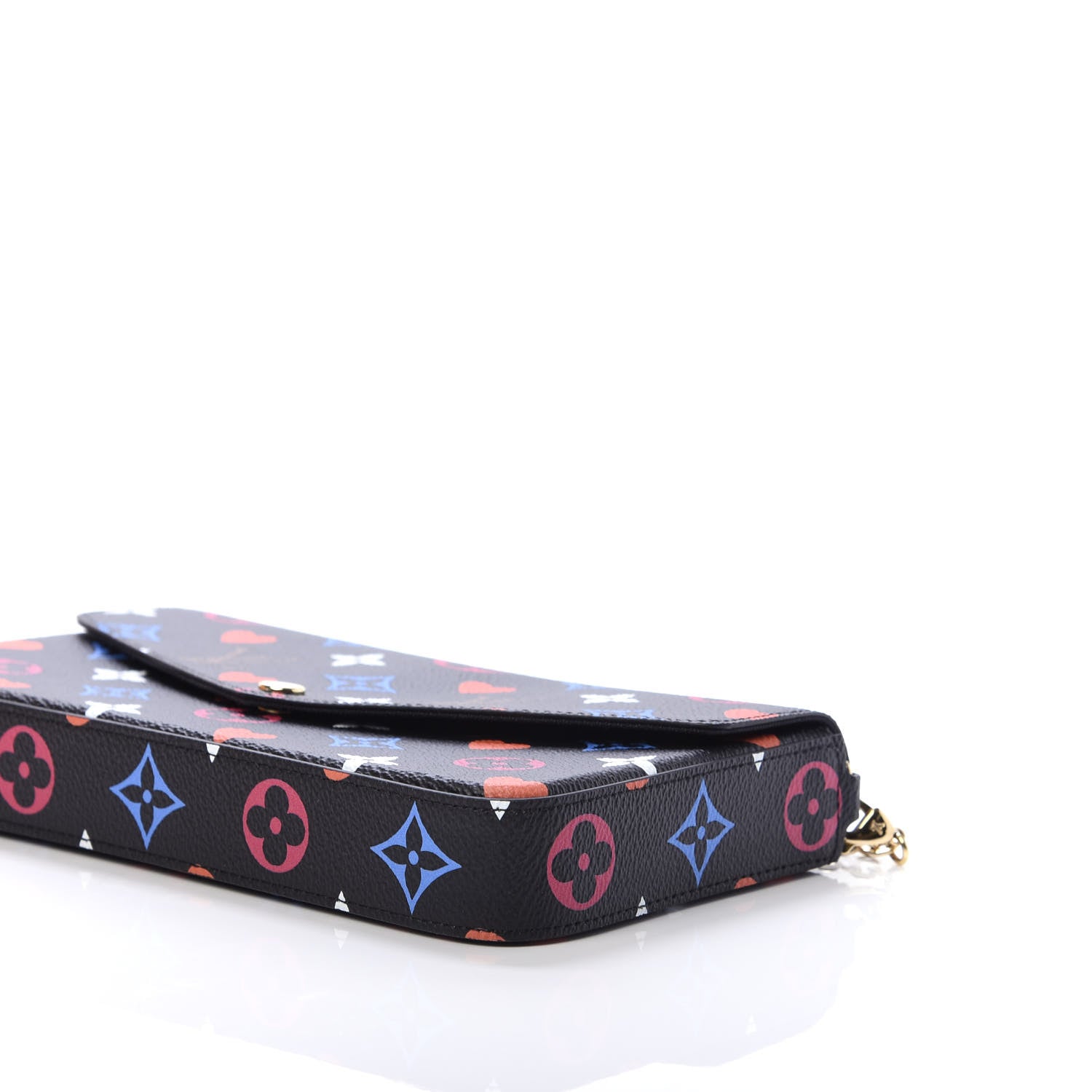 Louis Vuitton Game On Felicie Chain Wallet Black 8 of 16