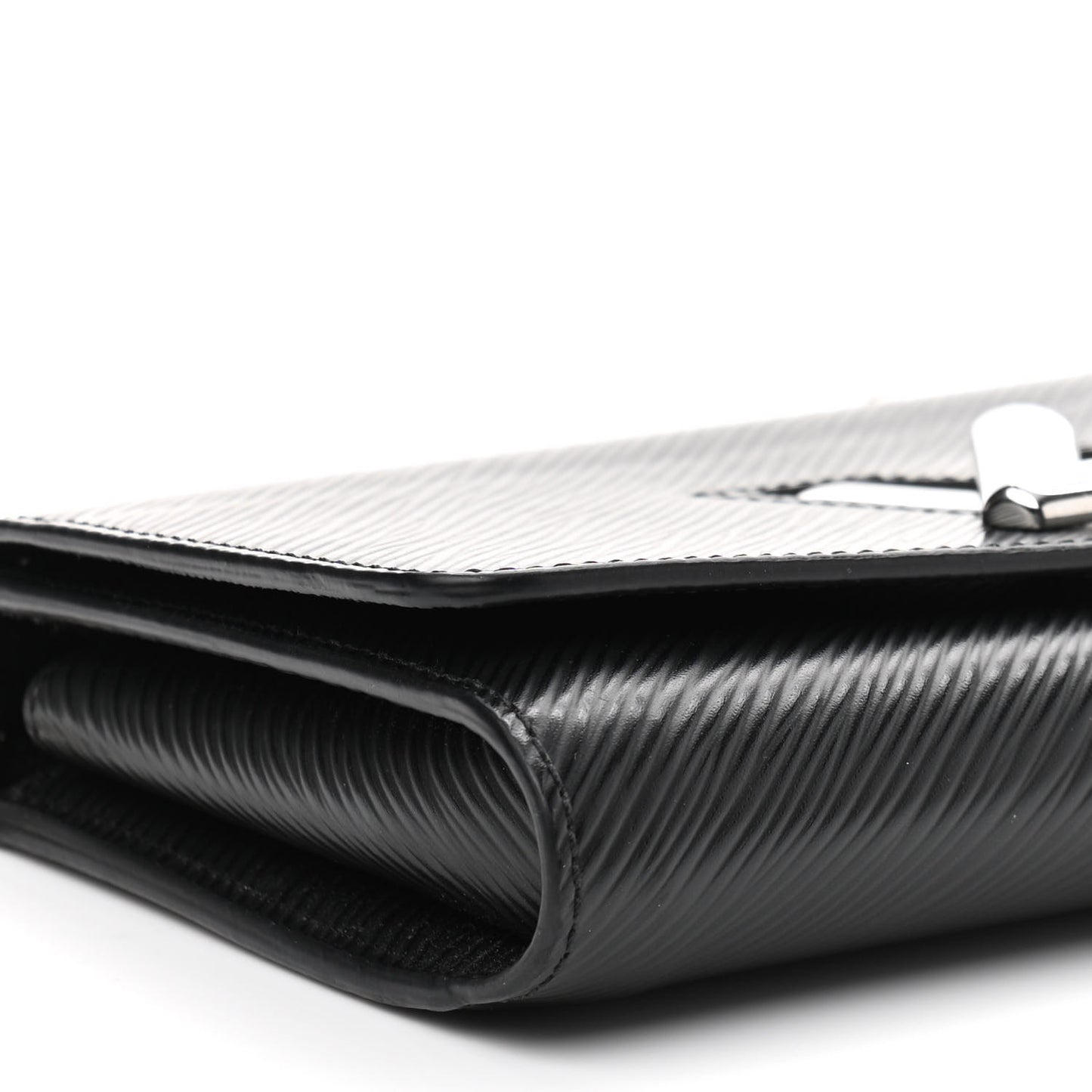 Epi Twist Chain Wallet Black