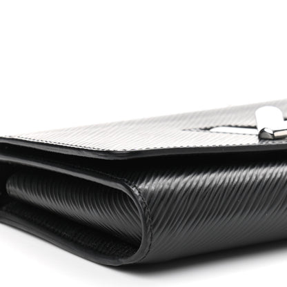 Louis Vuitton Epi Twist Chain Wallet Black 9 of 11