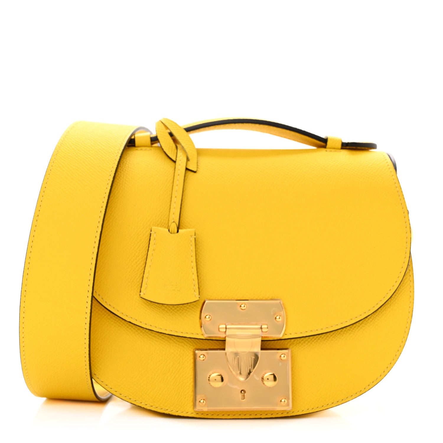 Moynat Carat Calfskin Flori PM Citrine 3 of 14