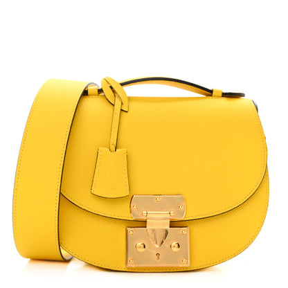 Moynat Carat Calfskin Flori PM Citrine 3 of 14