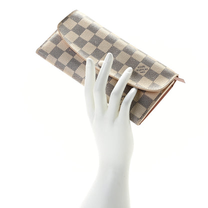 Louis Vuitton Damier Azur Emilie Wallet 2 of 9