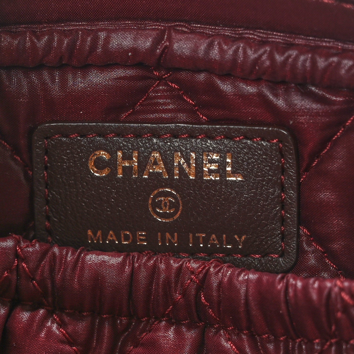 Chanel Lambskin Quilted Small Curvy Pouch Cosmetic Case Black 6 of 8