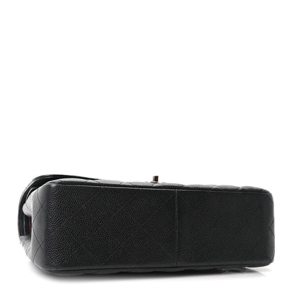 Chanel Caviar Quilted Jumbo Double Flap Black 3 of 9
