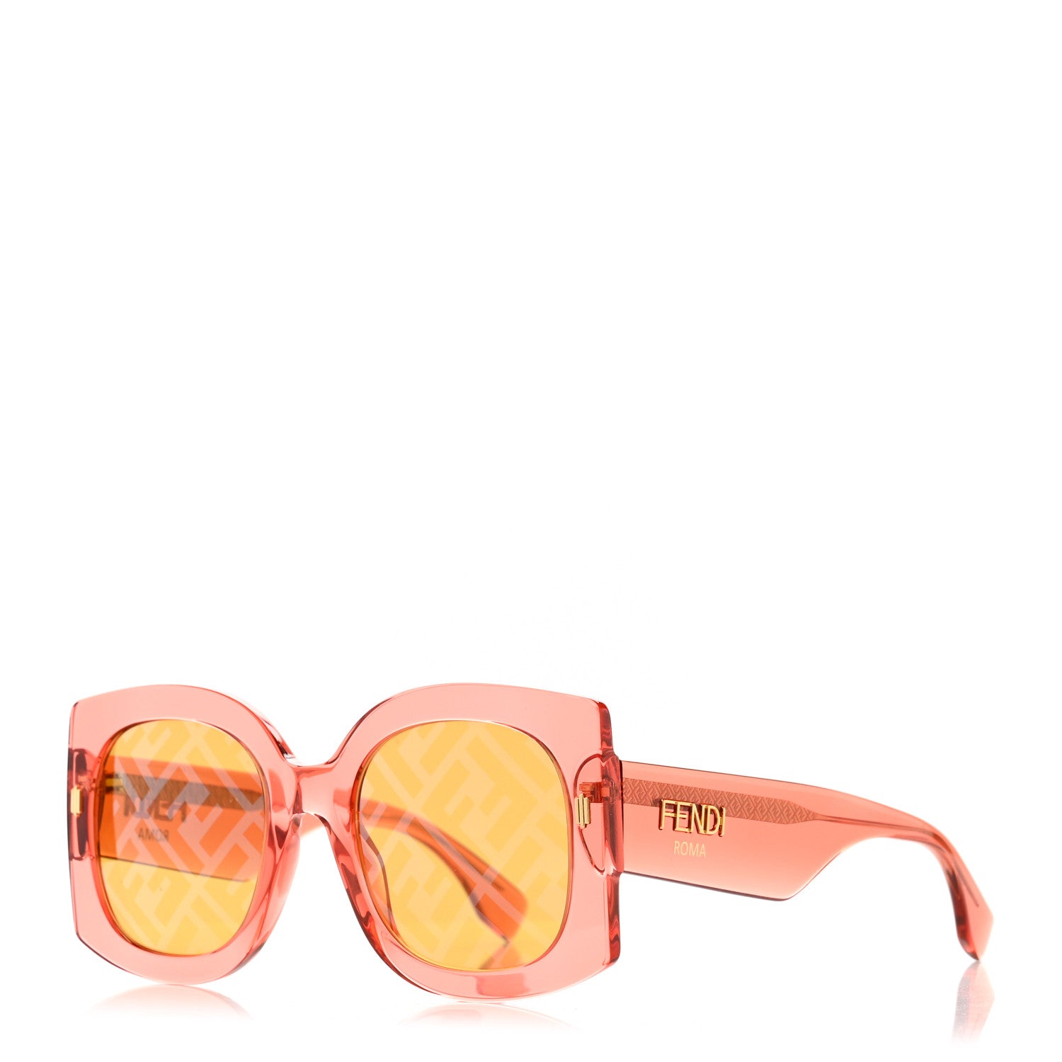 Fendi Acetate Square Sunglasses FF0436/G/S Pink 1 of 8