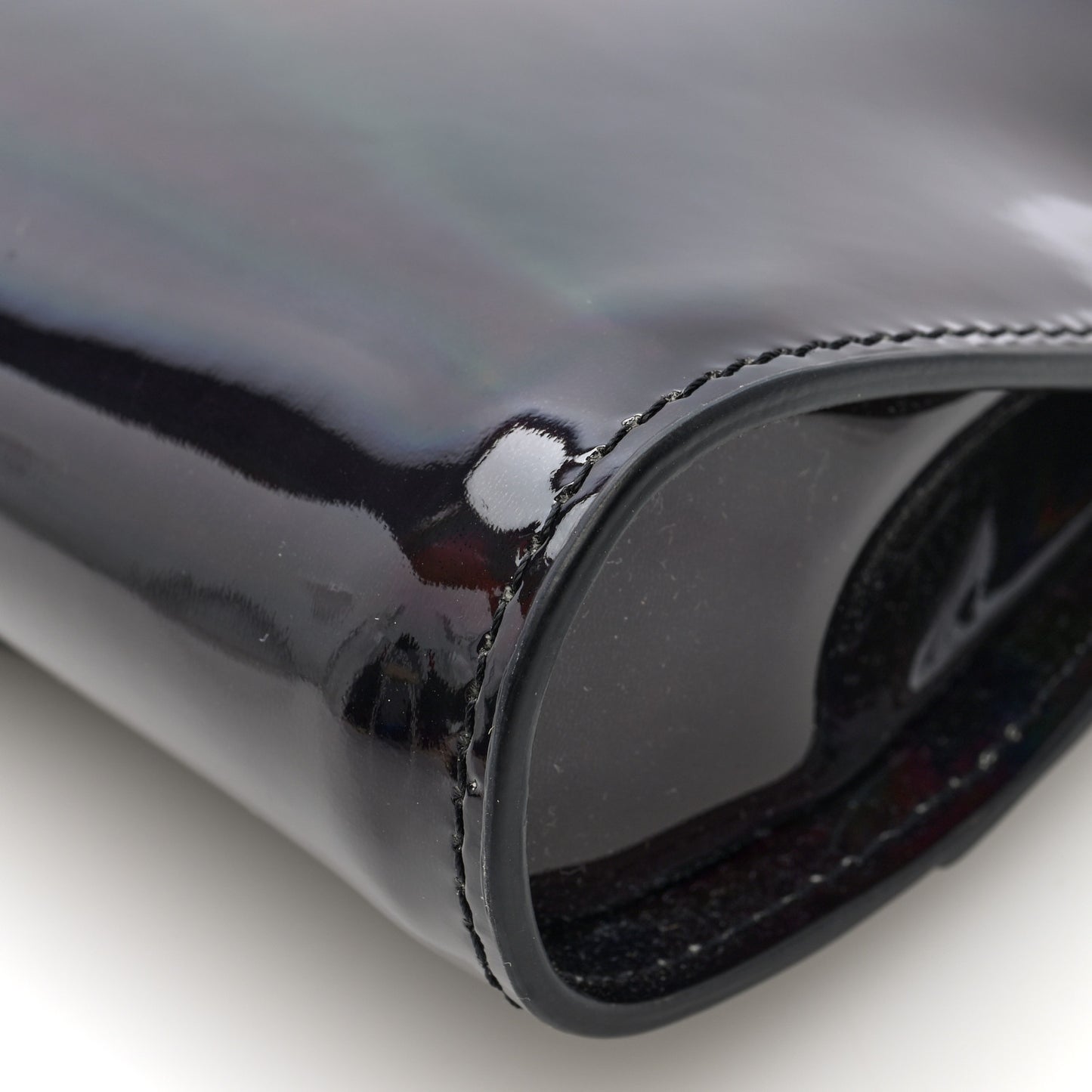 Patent Psychic Loubitwist Clutch Black