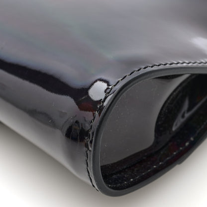 Christian Louboutin Patent Psychic Loubitwist Clutch Black 9 of 10