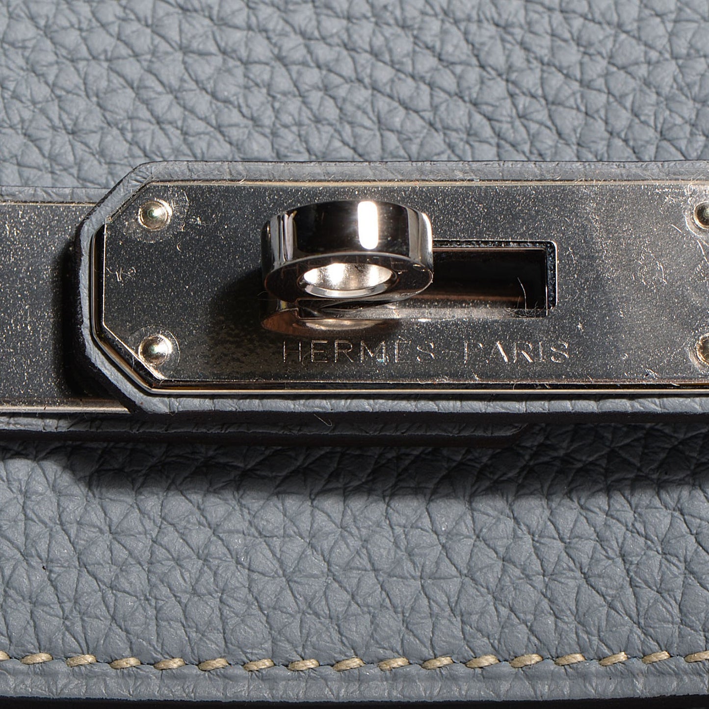 Togo Birkin 35 Bleu Lin