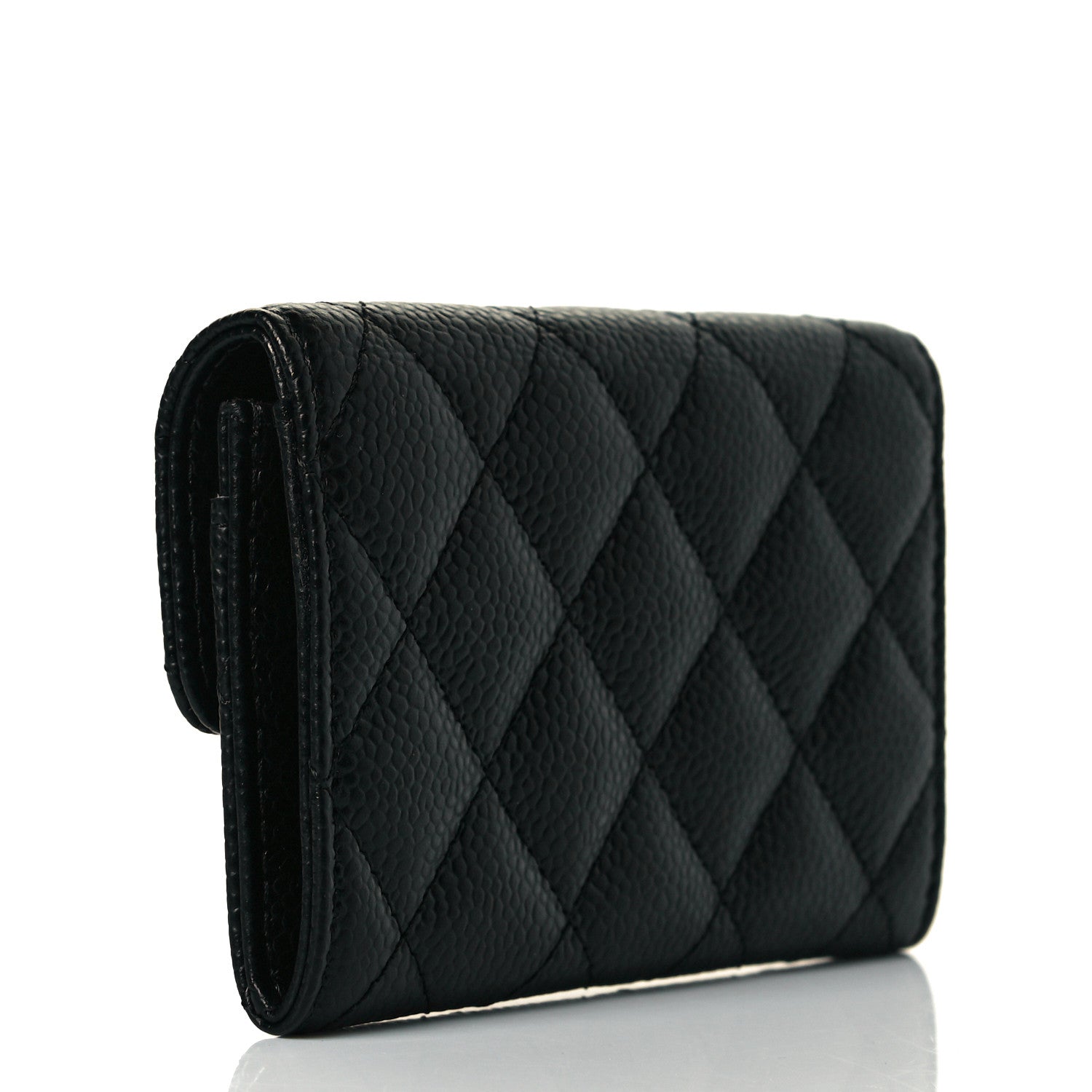 Chanel Caviar Quilted Flap Card Holder Black 2 of 9