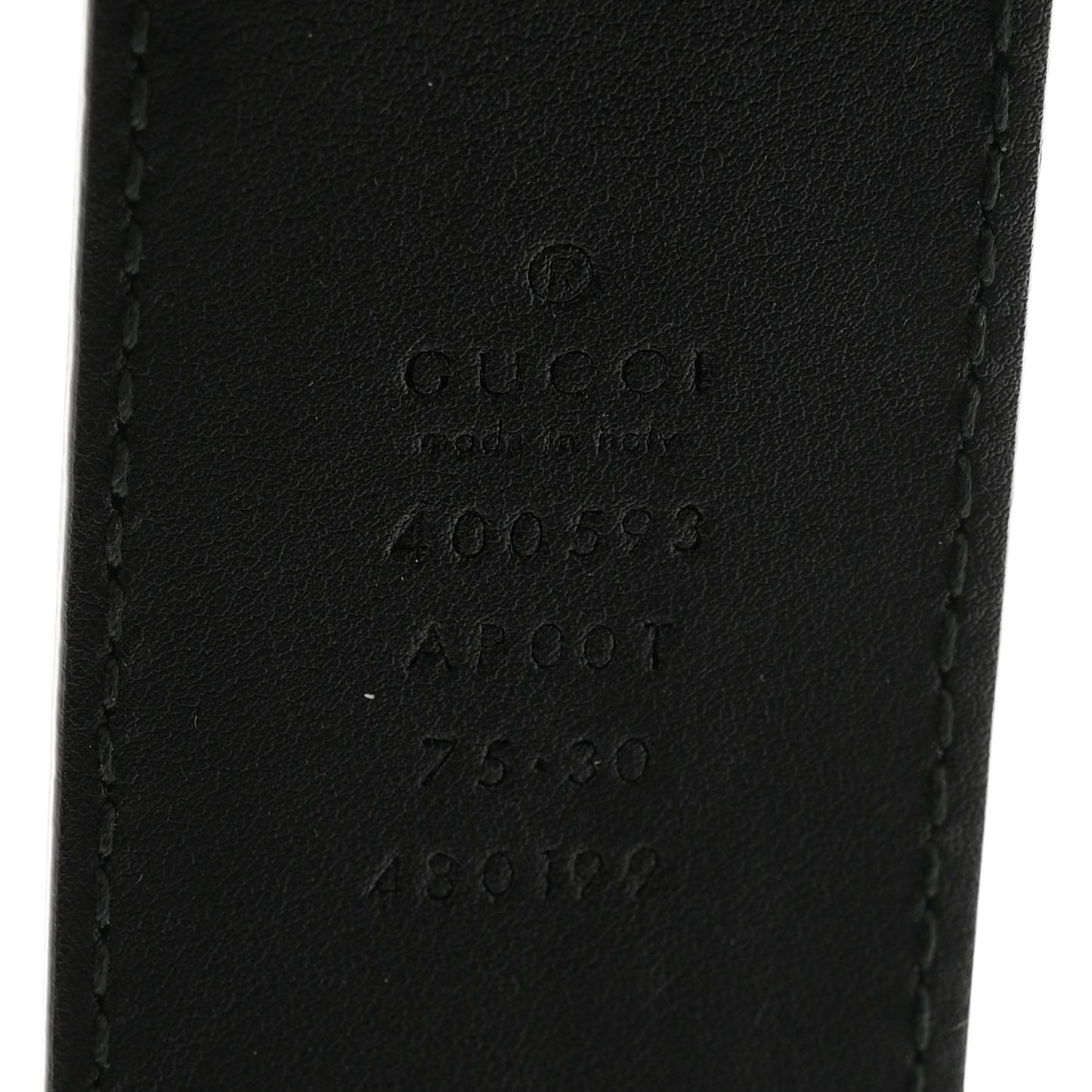 Calfskin Double G 40mm Belt 75 30 Black