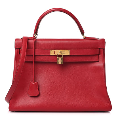 Hermes Courchevel Kelly Retourne 32 Rouge Vif 1 of 17