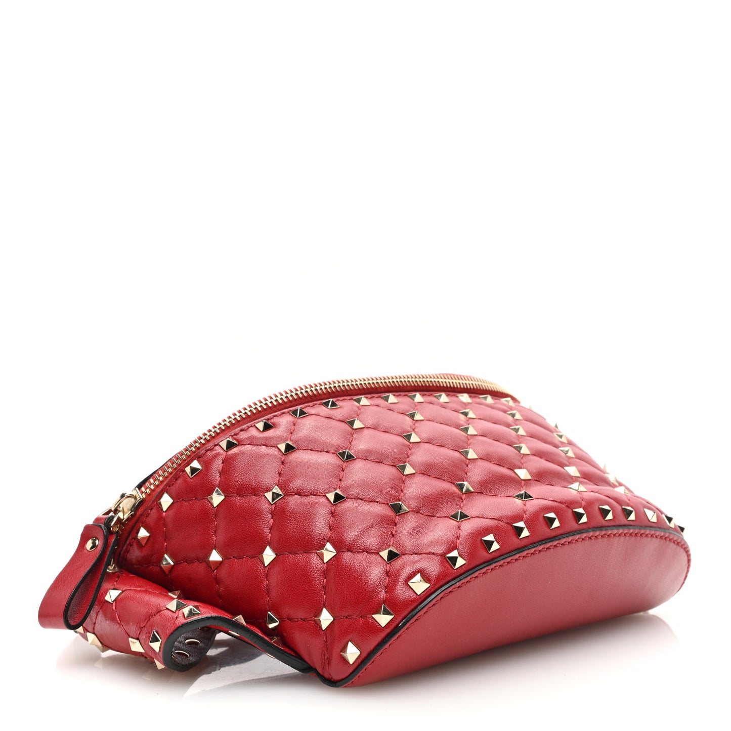 Lambskin Free Rockstud Spike Belt Bag 85 Rosso Valentino