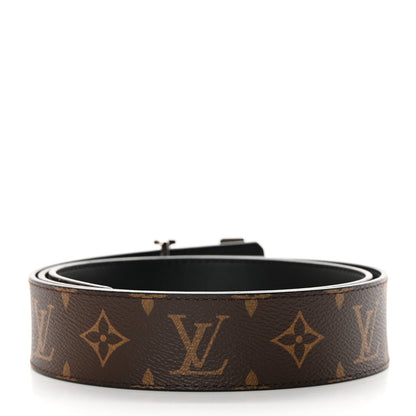 Louis Vuitton Calfskin Monogram 40mm LV Initiales Reversible Belt 95/38 Black 2 of 8