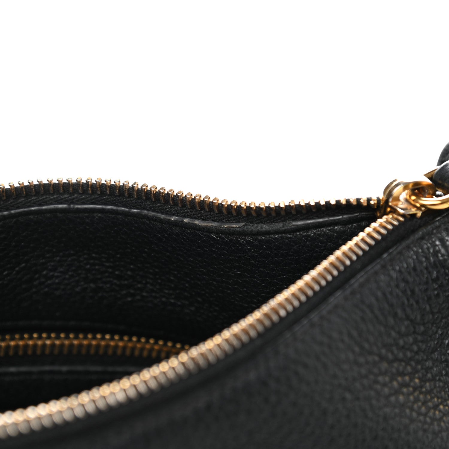 Prada Vitello Daino Zippered Messenger Hobo Black 14 of 14