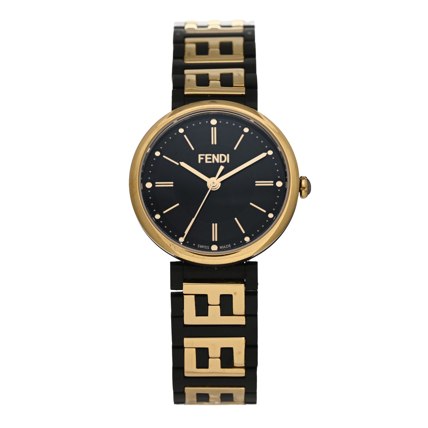 Stainless Steel 26mm Fendi Forever Quartz Watch Black