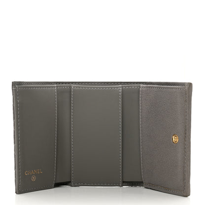 Chanel Caviar Quilted Small Boy Flap Wallet Grey 5 of 11