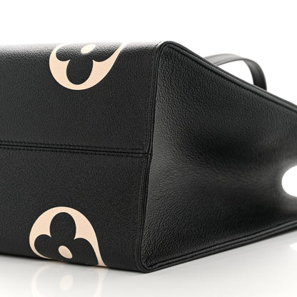 Louis Vuitton LOUIS VUITTON Empreinte Monogram Giant Onthego GM Black Beige 9 of 10