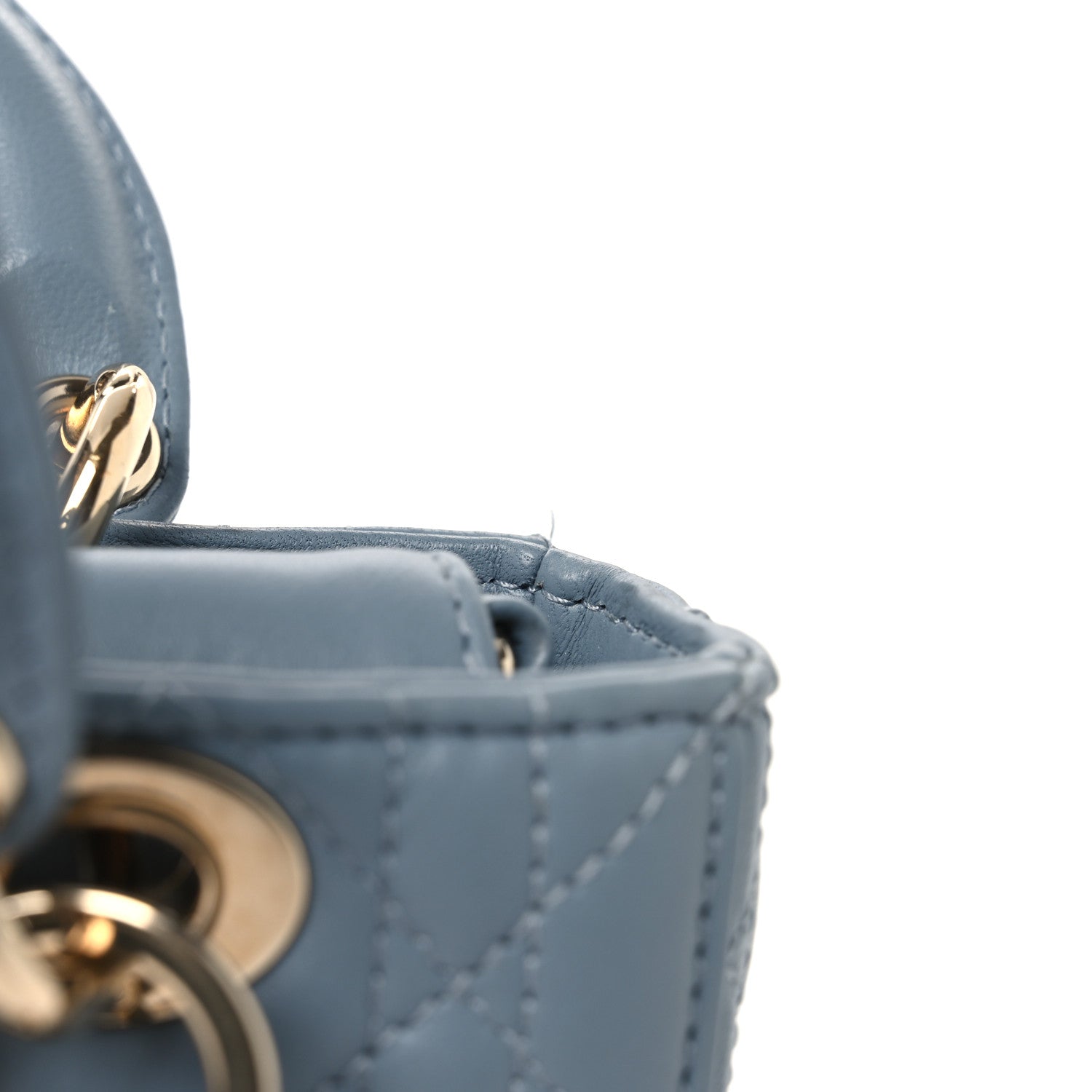 Christian Dior Lambskin Cannage Micro Lady D-Joy Cloud Blue 13 of 14