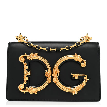 Dolce & Gabbana Nappa DG Girls Shoulder Bag Black 1 of 14