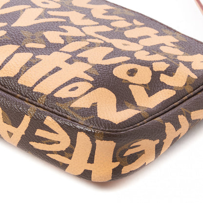 Louis Vuitton Monogram Graffiti Pochette Accessories Peach 5 of 8