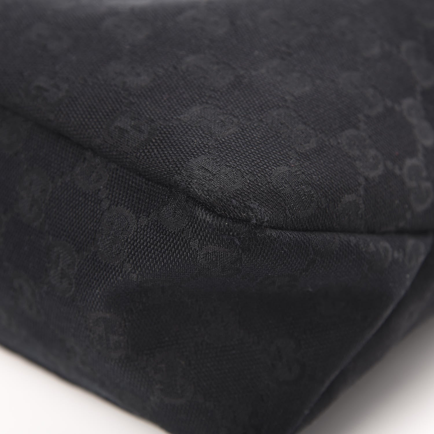 Gucci Monogram Medium Horsebit Chain Hobo Black 10 of 14