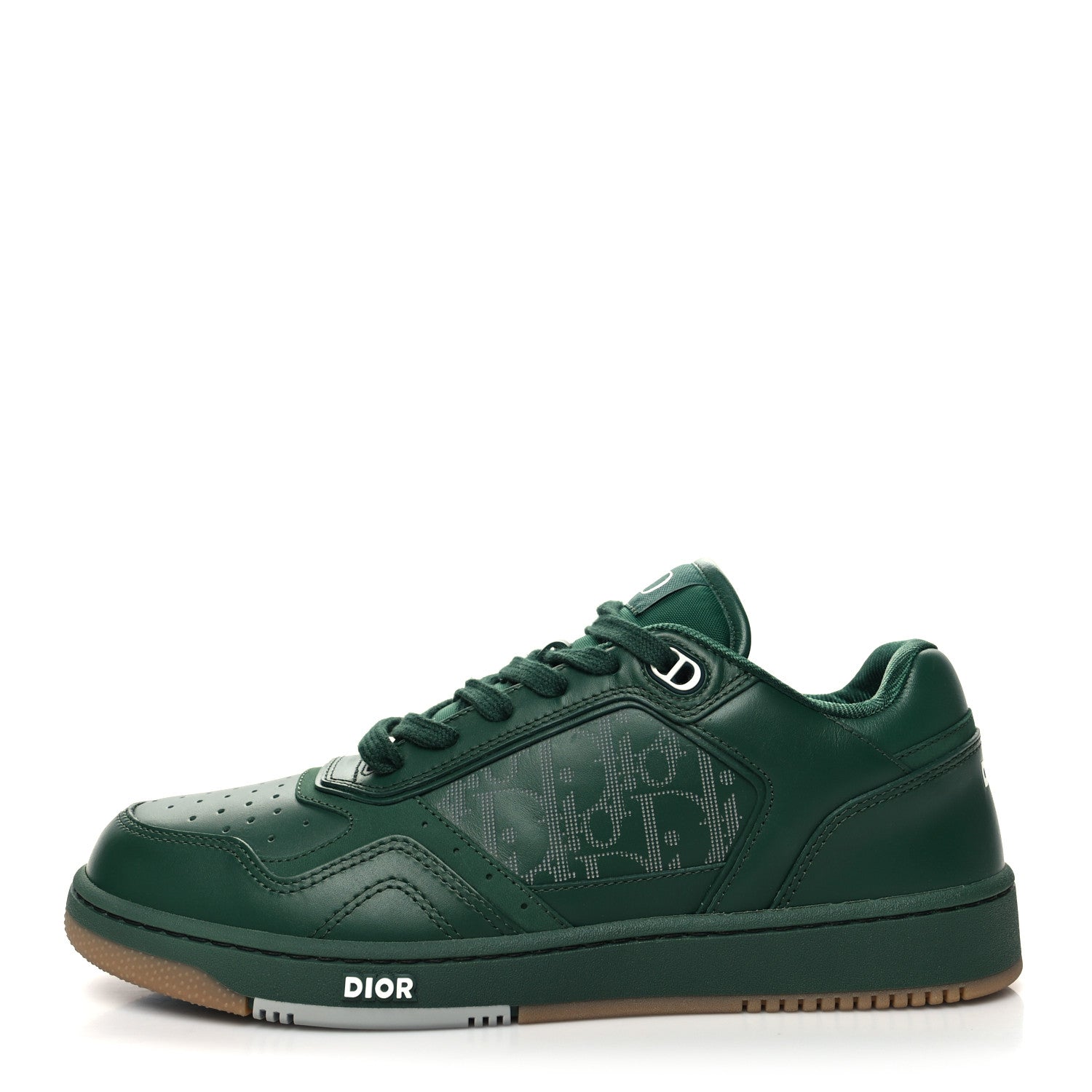 Christian Dior Smooth Calfskin Oblique Galaxy Mens B27 Low Top Sneakers 42 Green Beige 1 of 9
