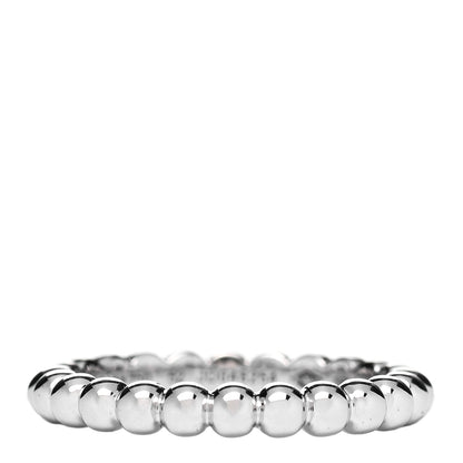 Van Cleef & Arpels 18K White Gold Medium Perlee Ring 52 6 1 of 4