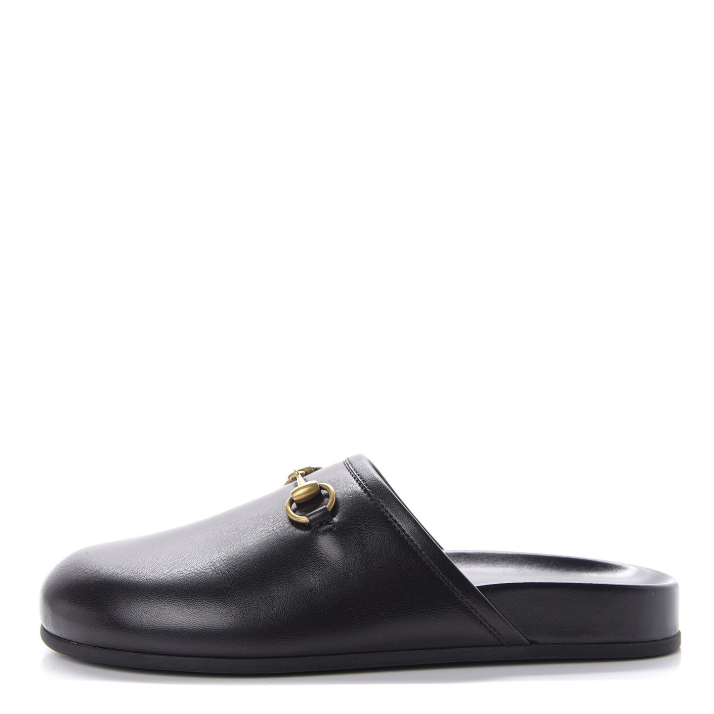 Malaga Kid Womens Horsebit River Slippers 35 Black